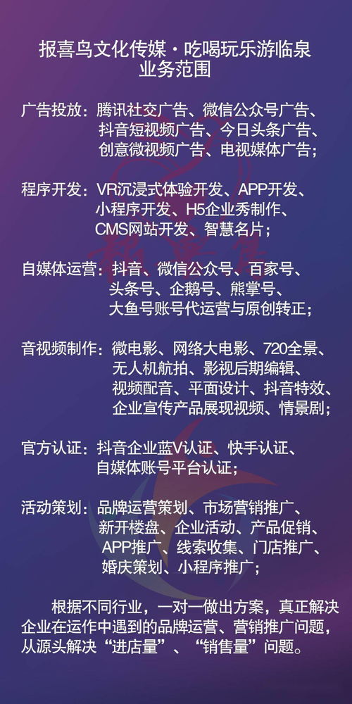 報喜鳥文化傳媒 全網營銷領跑者，引領網絡文化經營新篇章